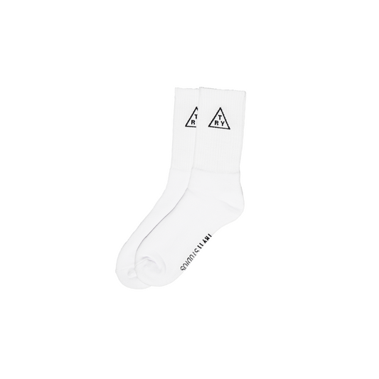 Try-Angle Socks (White)