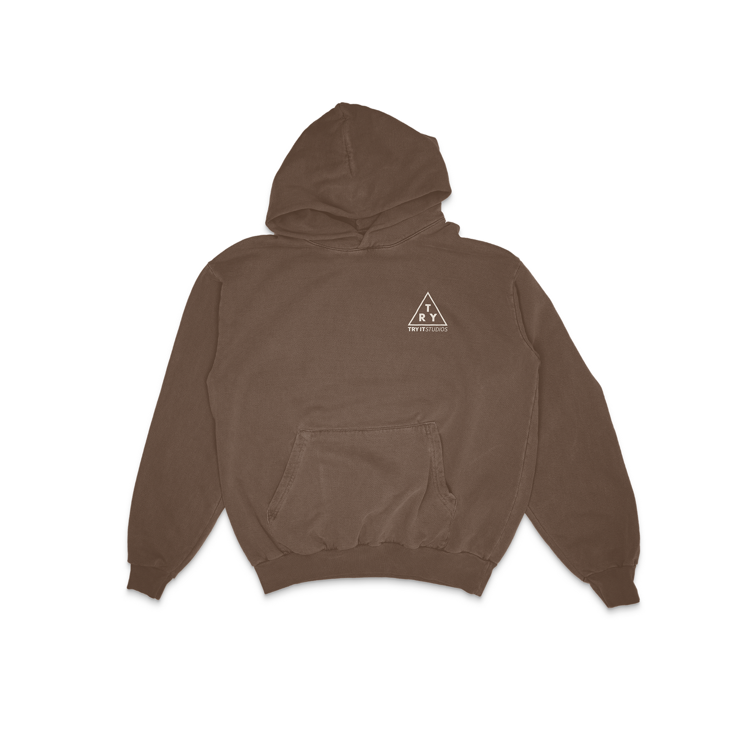 Try-Angle Hoodie (Faded Brown)