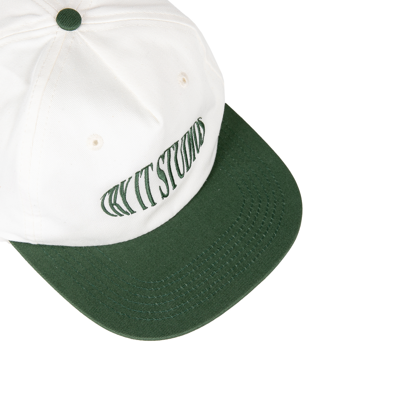 Green/Off White Oval Logo Hat